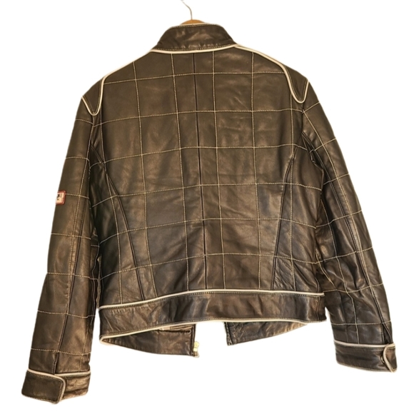 Baby Phat Y2K Leather Racing Bomber Jacket - L - Picture 9 of 16